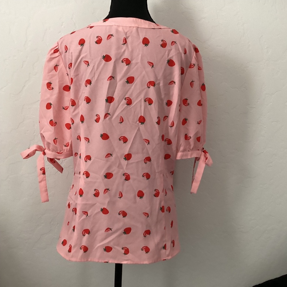 Belle Poque, excellent condition, size L, pink with strawberry print - Picture 2 of 7